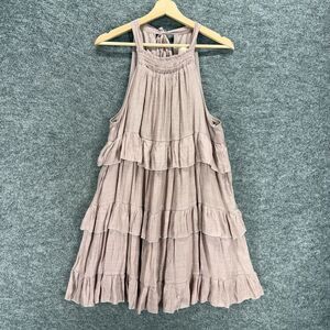 Elegant Tiered Mauve Dress
